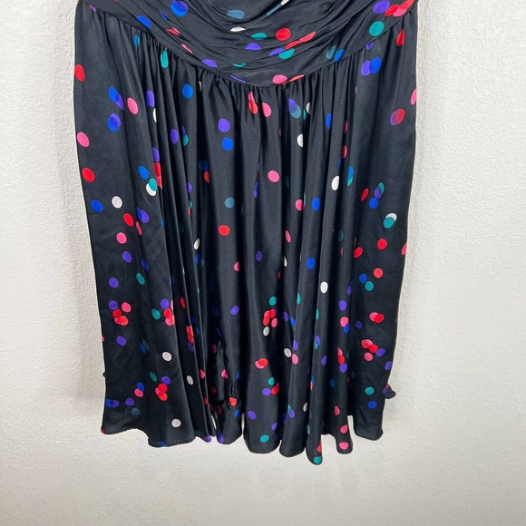 Halston Heritage‎ Women Confetti Polka Dot Strapless Mini Dress Fun 4 NYE - Picture 4 of 13